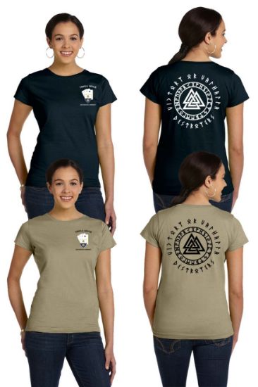 Triple Deuce Victory or Valhalla Women's Cotton T-Shirt