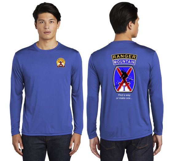 Mountain Ranger Blue Dri-Fit Long Sleeve Shirt
