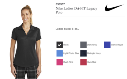 Syracuse Airport Embroidered Nike Ladies Dri-FIT Legacy Polo