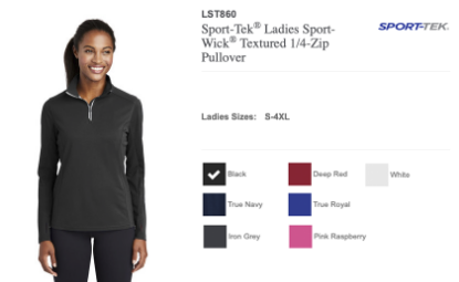 Syracuse Airport Embroidered Sport-Tek Ladies Sport-Wick Textured 1/4-Zip Pullover