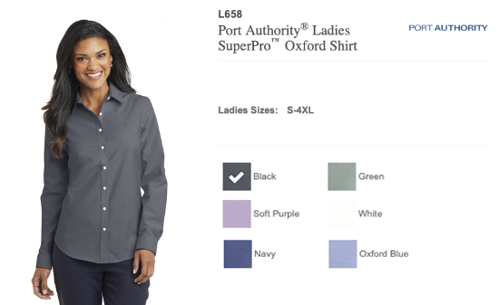 Syracuse Airport Embroidered Port Authority Ladies SuperPro Oxford Shirt