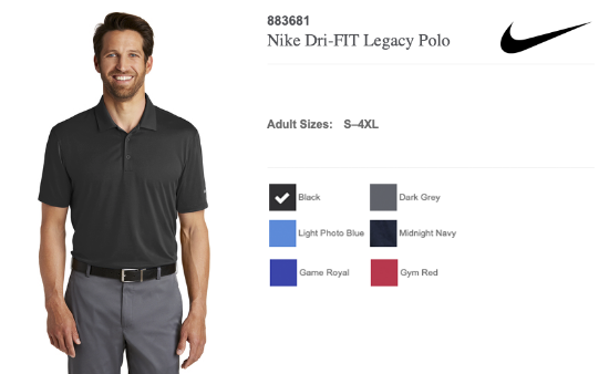 Syracuse Airport Embroidered Nike Dri-FIT Legacy Polo