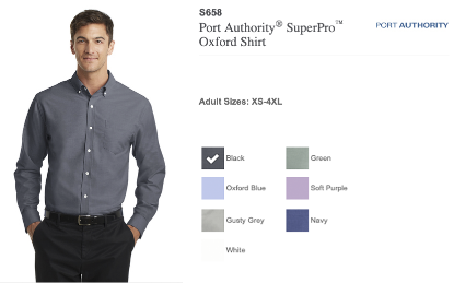 Syracuse Airport Embroidered Port Authority SuperPro Oxford Shirt