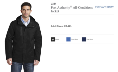 Syracuse Airport Embroidered Port Authority All-Conditions Jacket