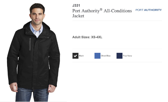 Syracuse Airport Embroidered Port Authority All-Conditions Jacket