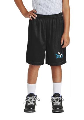 Five Star Martial Arts Black Mesh Youth Shorts