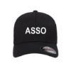 ASSO Embroidered Flexfit Fitted Ball Cap