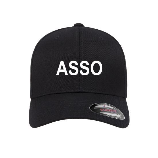 ASSO Embroidered Flexfit Fitted Ball Cap