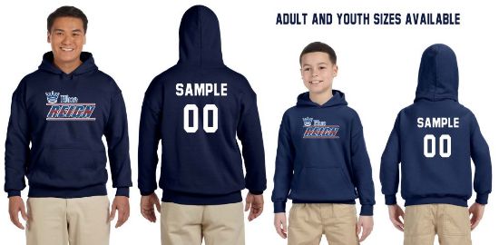 Blue Reign Customizable Navy Printed Hoodie Adult & Youth Sizes