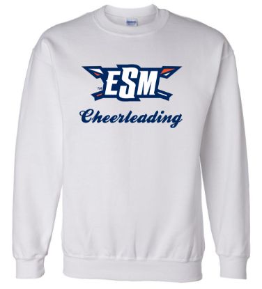 ESM Cheerleading White Crew Neck Sweatshirt