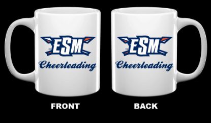 ESM Cheerleading Set of 2 White Mugs