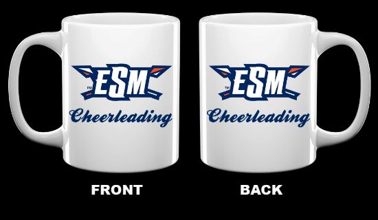 ESM Cheerleading Set of 2 White Mugs