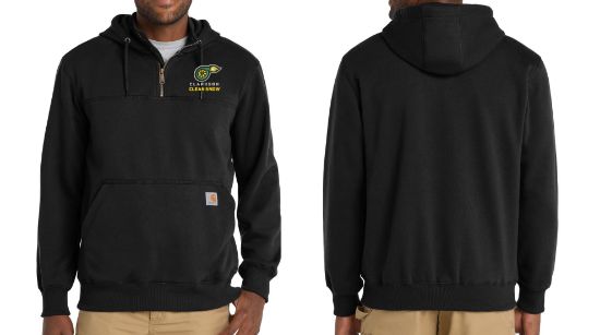 Clarkson Carhartt Heavyweight 1/4 Zip Embroidered Hoodie