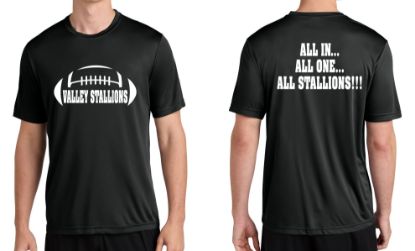 Valley Stallions Football Dry-fit Tee