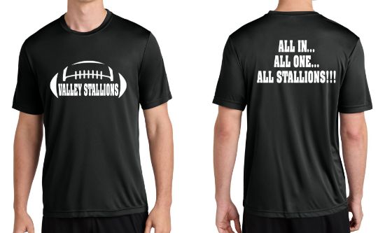Valley Stallions Football Dry-fit Tee