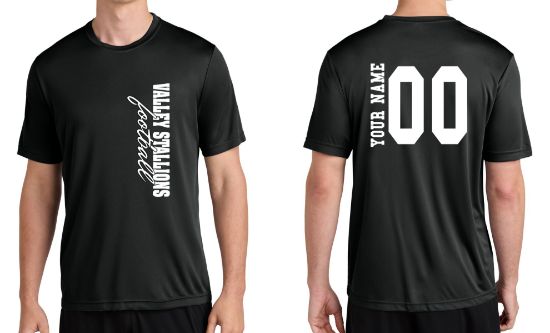 Personalized Valley Stallions Side Printed Dry-fit Tee