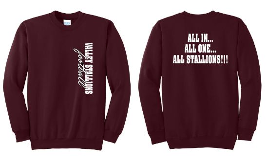 Valley Stallions Side Printed Crewneck Sweatshirt