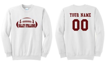 Personalized Valley Stallions Crewneck Sweatshirt