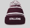 Stallions Embroidered PomPom Beanie