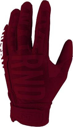 Maroon Football Receiver Gloves