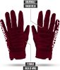 Maroon Football Receiver Gloves