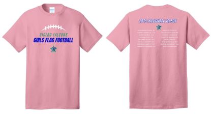 Flag Football Cotton T-shirt (Youth and Adult Sizes)