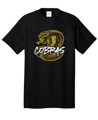 Cobras Cotton T-shirt (Youth and Adult Sizes)