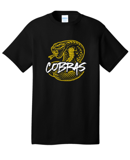Cobras Cotton T-shirt (Youth and Adult Sizes)