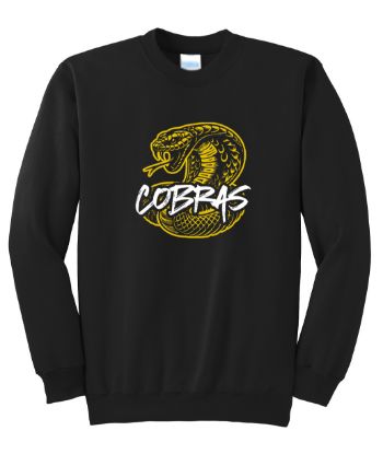 Cobras Crewneck Sweatshirt (Youth and Adult Sizes)