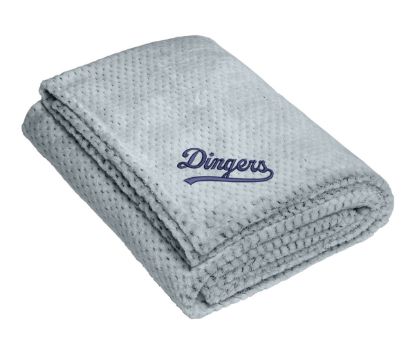 "Dingers" Embroidered Plush Blanket